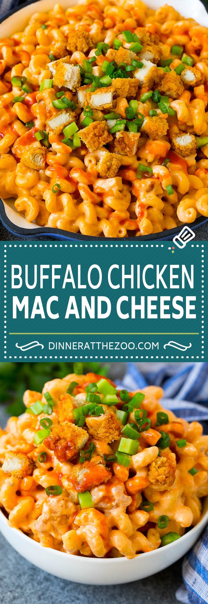 Buffalo Chicken Mac and Cheese Recipe | Spicy Macaroni and Cheese #chicken #buffalochicken #macandcheese #cheese #dinner #pasta #edsug