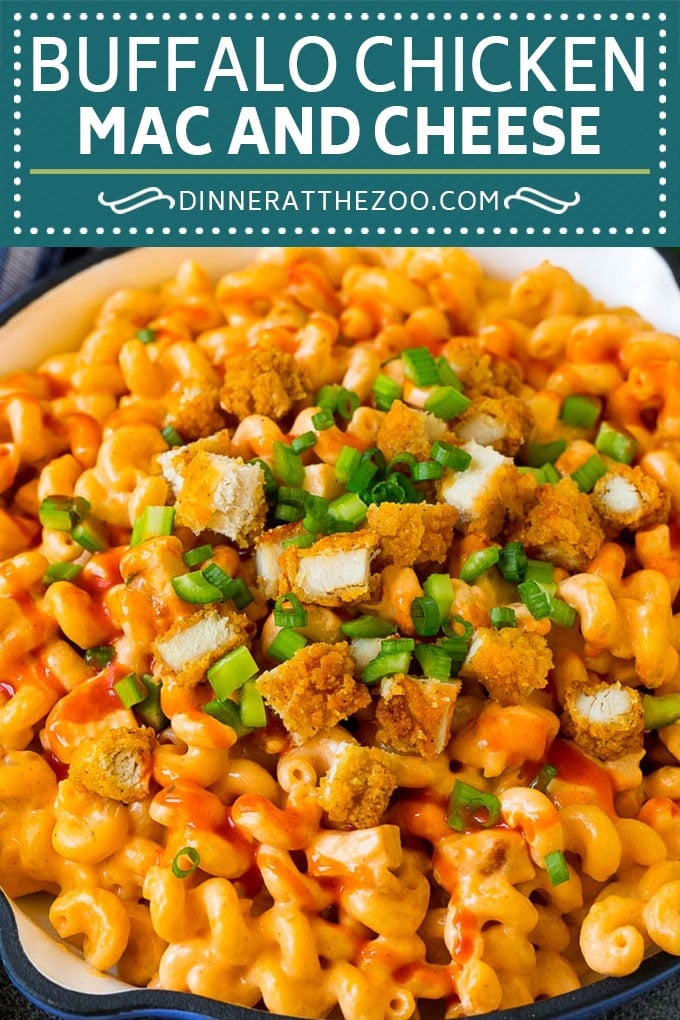 Buffalo Chicken Mac and Cheese Recipe | Spicy Macaroni and Cheese #chicken #buffalochicken #macandcheese #cheese #dinner #pasta #edsug