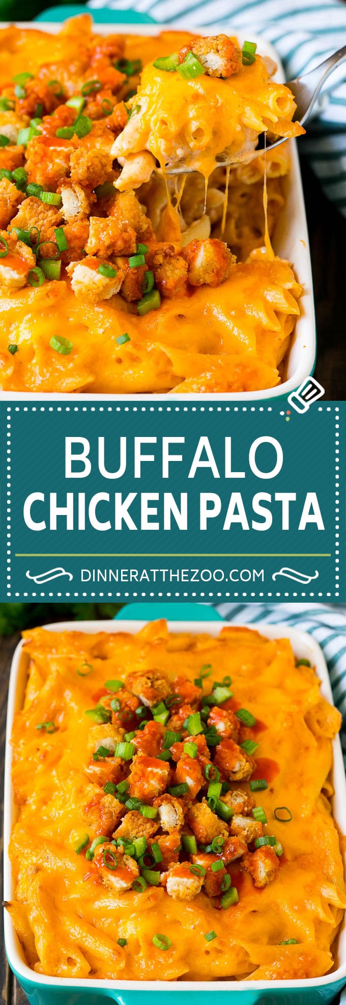 Buffalo Chicken Pasta Recipe | Baked Pasta #chicken #buffalochicken #pasta #cheese #dinner #edsug