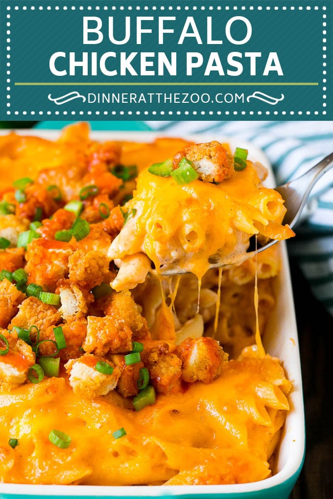Buffalo Chicken Pasta Recipe | Baked Pasta #chicken #buffalochicken #pasta #cheese #dinner #edsug