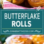 Butterflake Rolls Recipe | Easy Dinner Rolls | Homemade Dinner Rolls | Thanksgiving Rolls #rolls #bread #sidedish #baking #thanksgiving #dinner #edsug