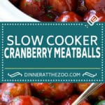 Cranberry Meatballs Recipe | Slow Cooker Meatballs | Slow Cooker Appetizer | Crockpot Meatballs #meatballs #cranberry #appetizer #slowcooker #crockpot #edsug