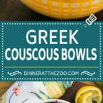 Greek Couscous Bowls #couscous #lunch #edsug