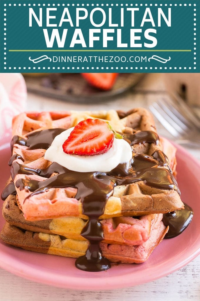 Neapolitan Waffles #waffles #breakfast #edsug