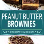 Peanut Butter Brownies Recipe | Layered Brownies | Peanut Butter Truffle Brownies #chocolate #peanutbutter #brownies #dessert #edsug