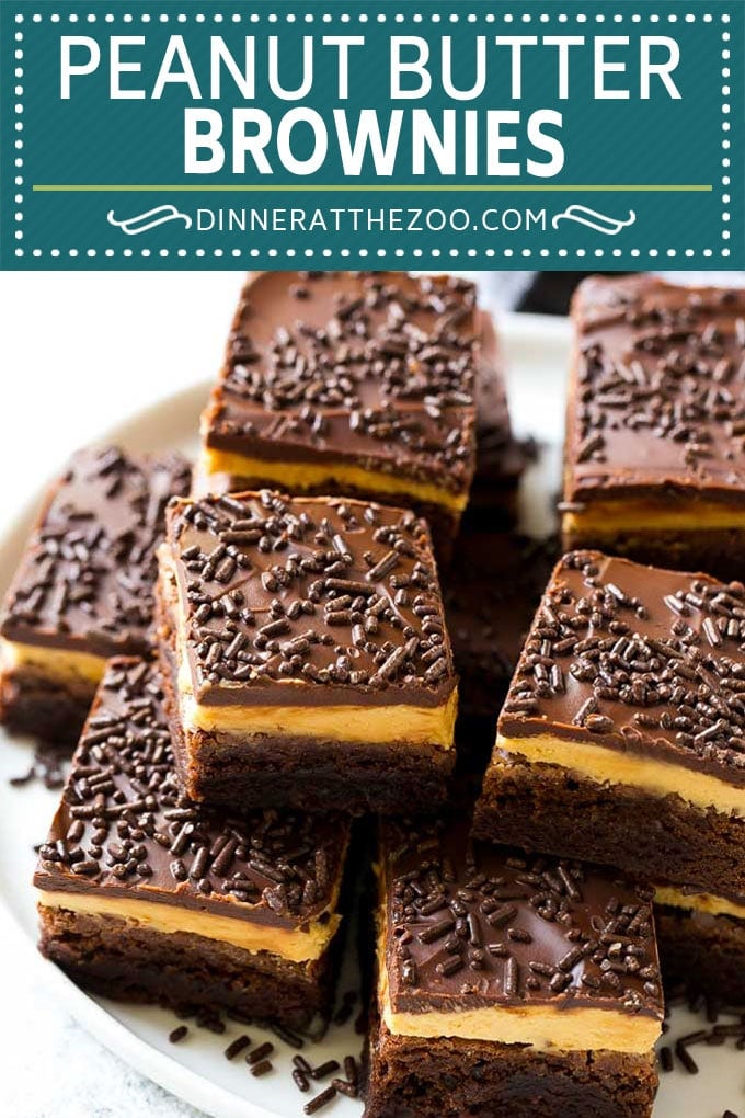 Peanut Butter Brownies Recipe | Layered Brownies | Peanut Butter Truffle Brownies #chocolate #peanutbutter #brownies #dessert #edsug