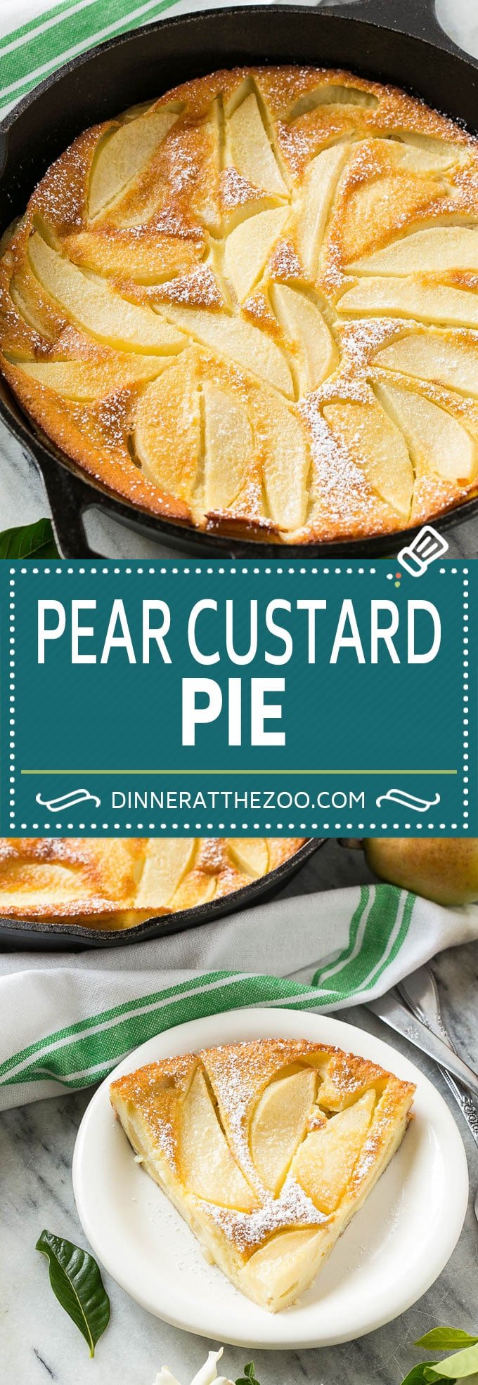 Pear Custard Pie Recipe | Pear Pie #pears #fall #pie #dessert #edsug