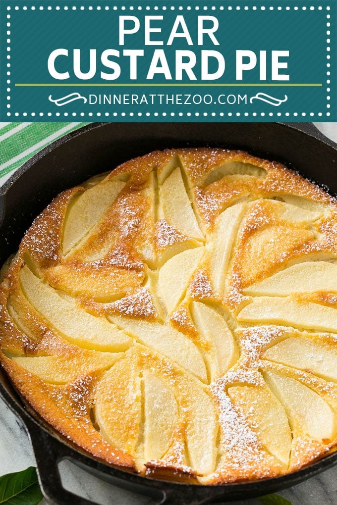 Pear Custard Pie Recipe | Pear Pie #pears #fall #pie #dessert #edsug