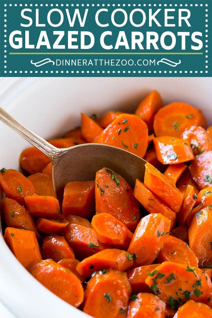 Slow Cooker Glazed Carrots Recipe | Brown Sugar Glazed Carrots | Slow Cooker Carrots #carrots #sidedish #slowcooker #crockpot #edsug