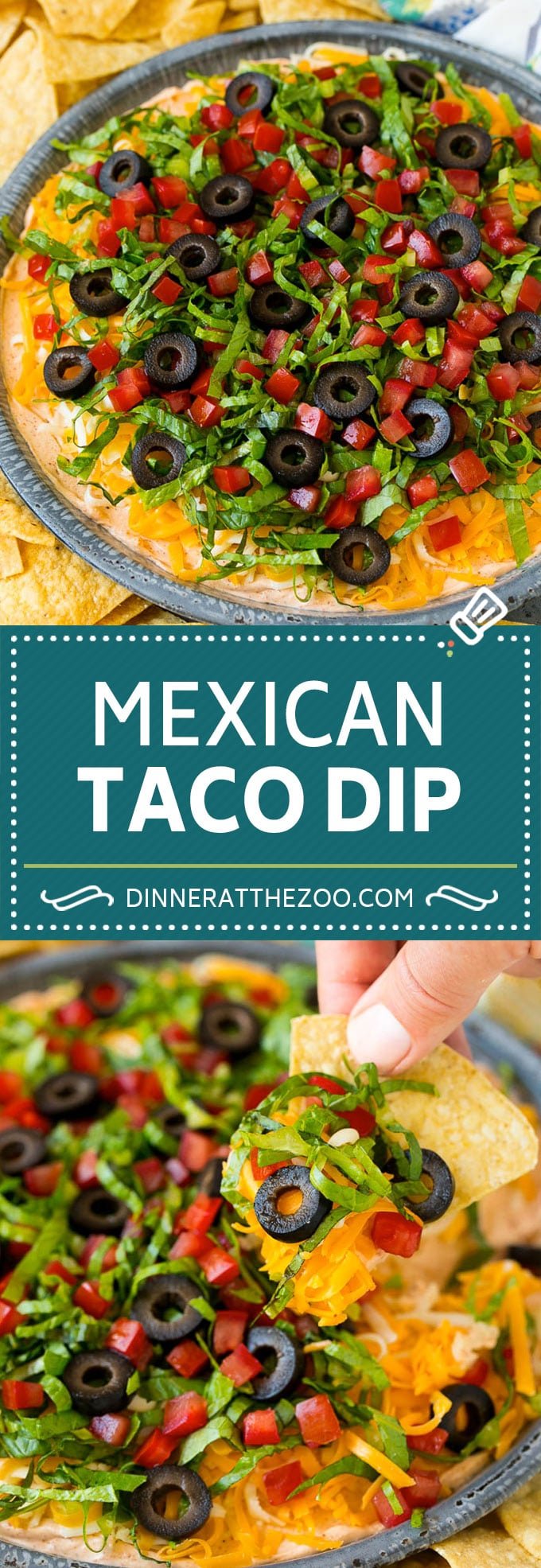 Taco Dip Recipe | Mexican Dip #tacos #dip #appetizer #mexicanfood #cheese #edsug