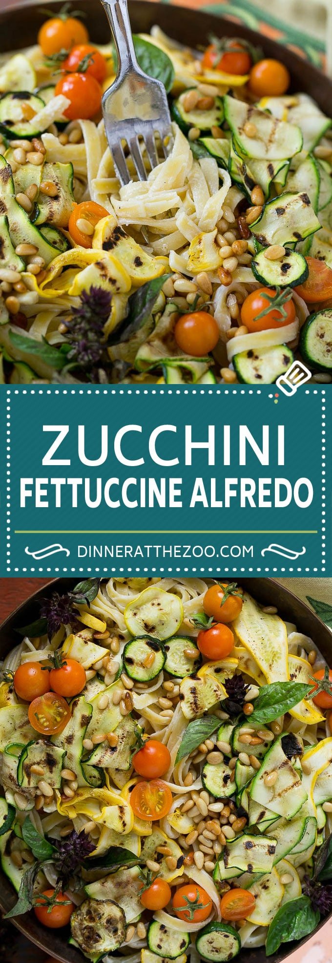 Zucchini Fettuccine Alfredo #pasta #zucchini #cheese #dinner #edsug