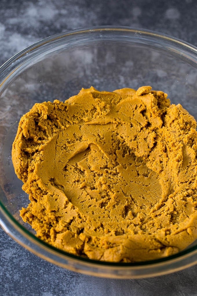 Molasses Cookies Recipe | Spice Cookies #cookies #baking #christmas #dessert #edsug Cookie dough in a mixing bowl.
