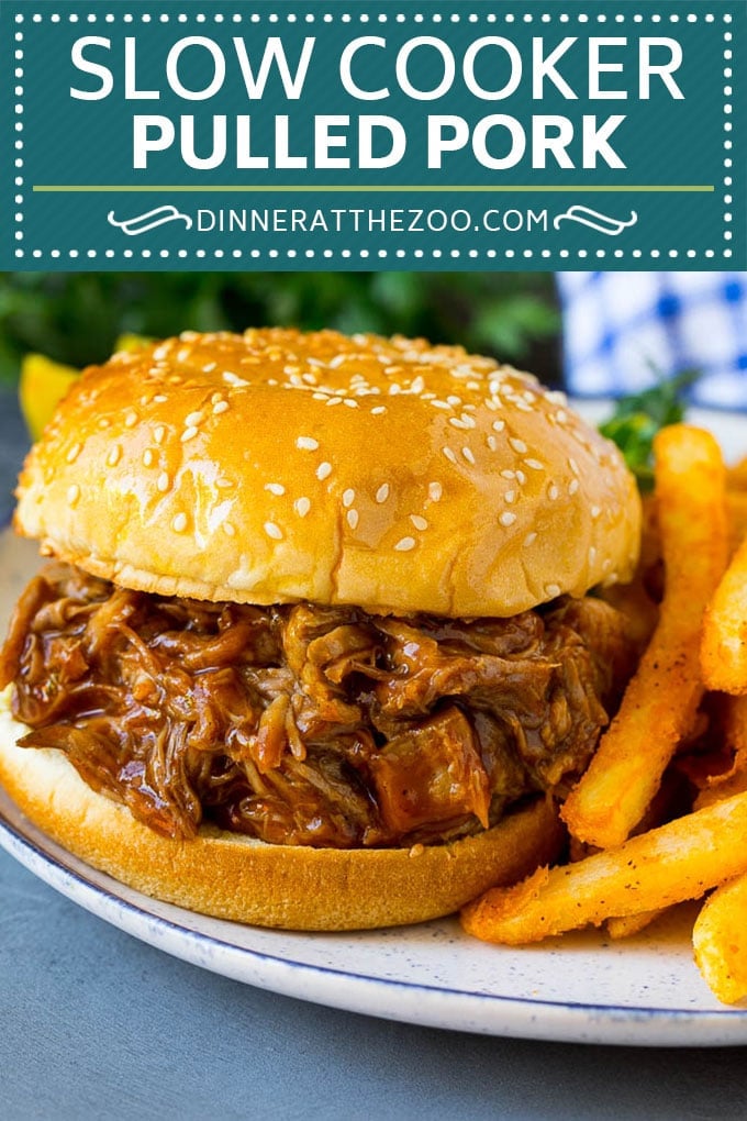 Slow Cooker Pulled Pork Recipe | Crock Pot Pulled Pork #pork #pulledpork #crockpot #slowcooker #dinner #edsug