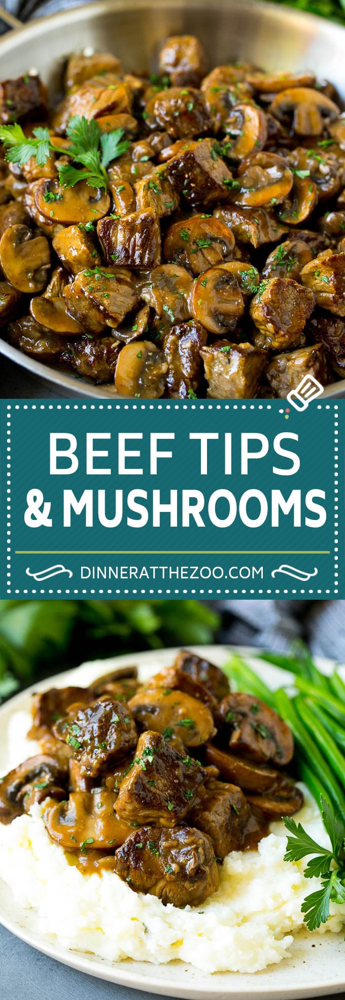 Beef Tips with Mushroom Gravy Recipe | Steak Tips #beef #steak #mushrooms #gravy #comfortfood #dinner #edsug