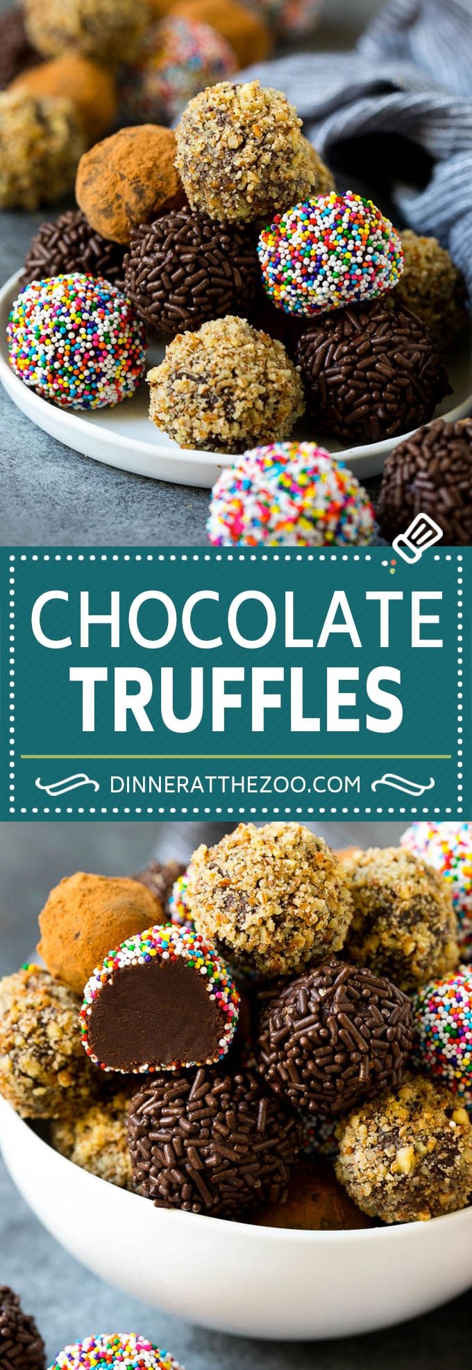 Chocolate Truffles Recipe | Homemade Candy #candy #truffles #chocolate #dessert #sprinkles #edsug