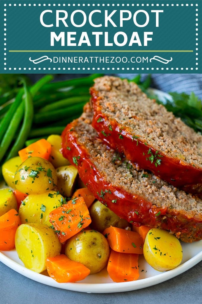 Crockpot Meatloaf Recipe | Slow Cooker Meatloaf #meatloaf #beef #slowcooker #crockpot #dinner #edsug