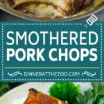 Smothered Pork Chops Recipe | Mushroom Pork Chops #pork #porkchops #mushrooms #gravy #dinner #edsug