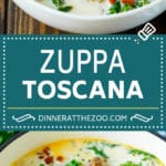 Zuppa Toscana Recipe | Sausage and Potato Soup #soup #sausage #bacon #potato #kale #italianfood #dinner #edsug