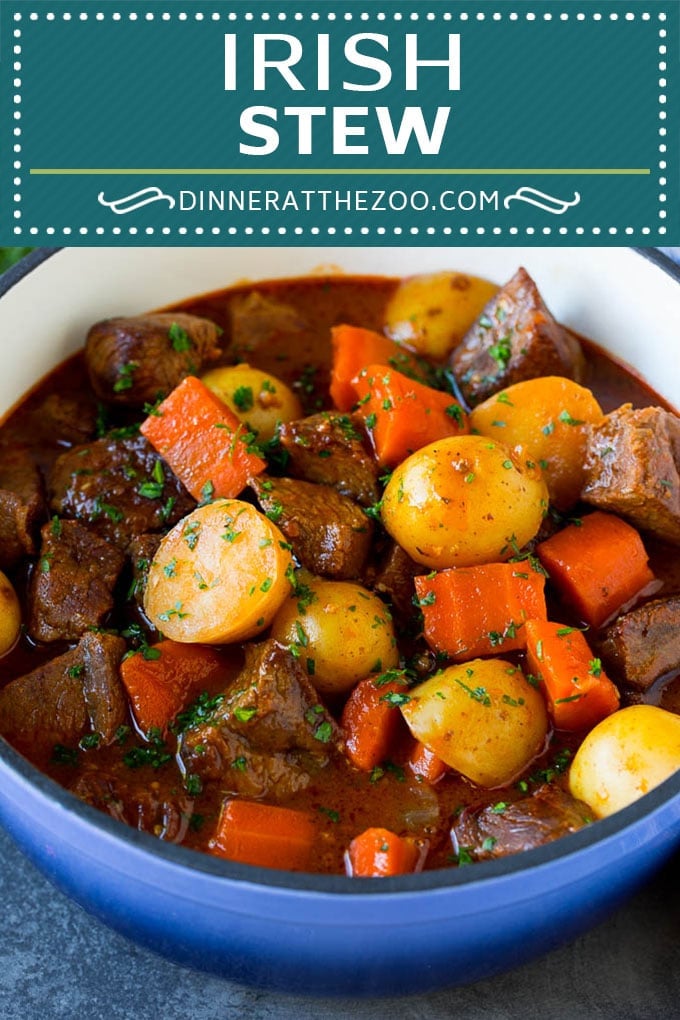 Irish Stew Recipe | Beef Stew #stew #soup #beef #carrots #potatoes #beer #stpatricksday #dinner #edsug