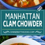 Manhattan Clam Chowder Recipe | Red Clam Chowder #chowder #soup #seafood #clams #bacon #dinner #edsug