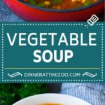 Vegetable Soup Recipe #soup #vegetable #vegetarian #vegan #dinner #healthy #edsug #glutenfree