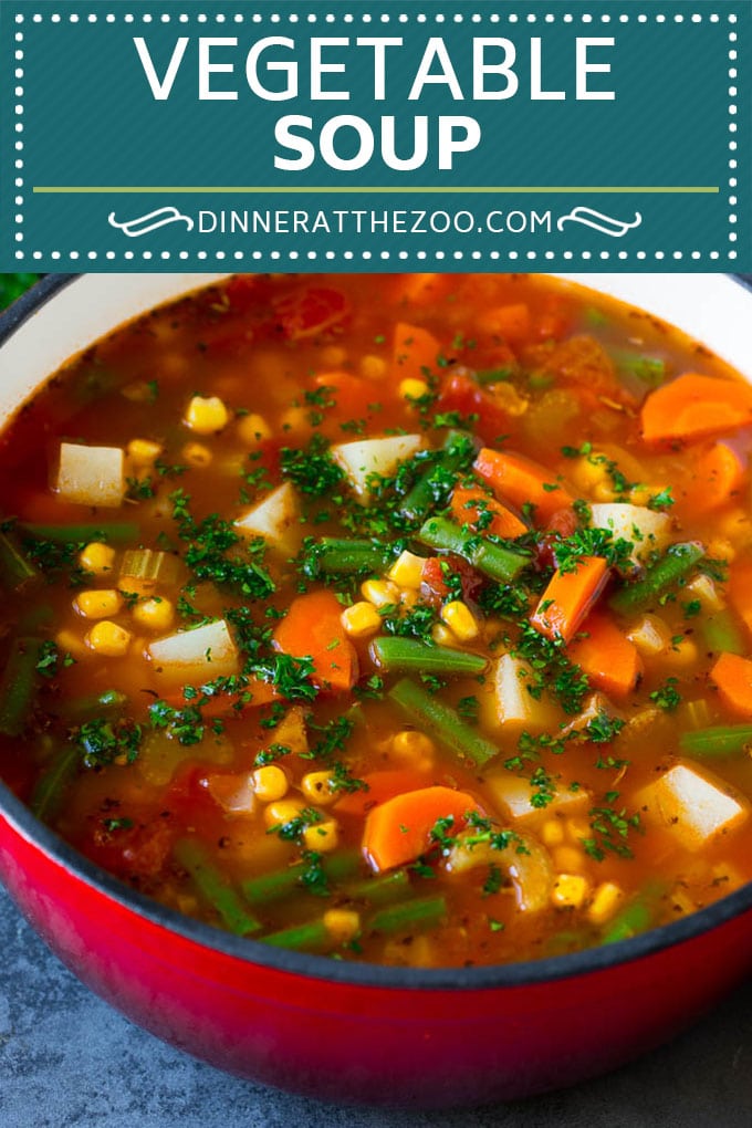 Vegetable Soup Recipe #soup #vegetable #vegetarian #vegan #dinner #healthy #edsug #glutenfree