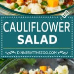 Cauliflower Salad Recipe #salad #cauliflower #bacon #lowcarb #keto #dinner #edsug