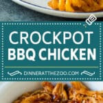 Crockpot BBQ Chicken Recipe | Barbecue Chicken #chicken #bbq #slowcooker #crockpot #dinner #edsug