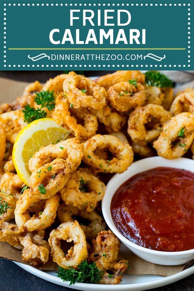 Fried Calamari Recipe #seafood #appetizer #dinner #edsug