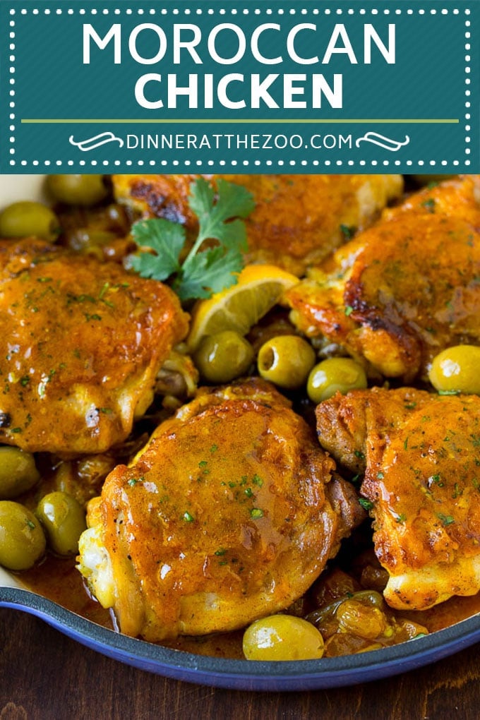 Moroccan Chicken Recipe #chicken #dinner #olives #edsug