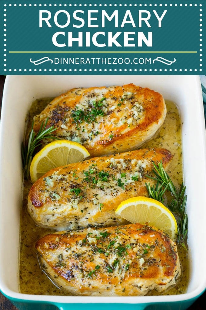 Rosemary Chicken Recipe | Baked Chicken #chicken #lemon #garlic #lowcarb #dinner #edsug #rosemary