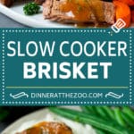 Slow Cooker Brisket Recipe | Crockpot Brisket #beef #slowcooker #crockpot #dinner #edsug