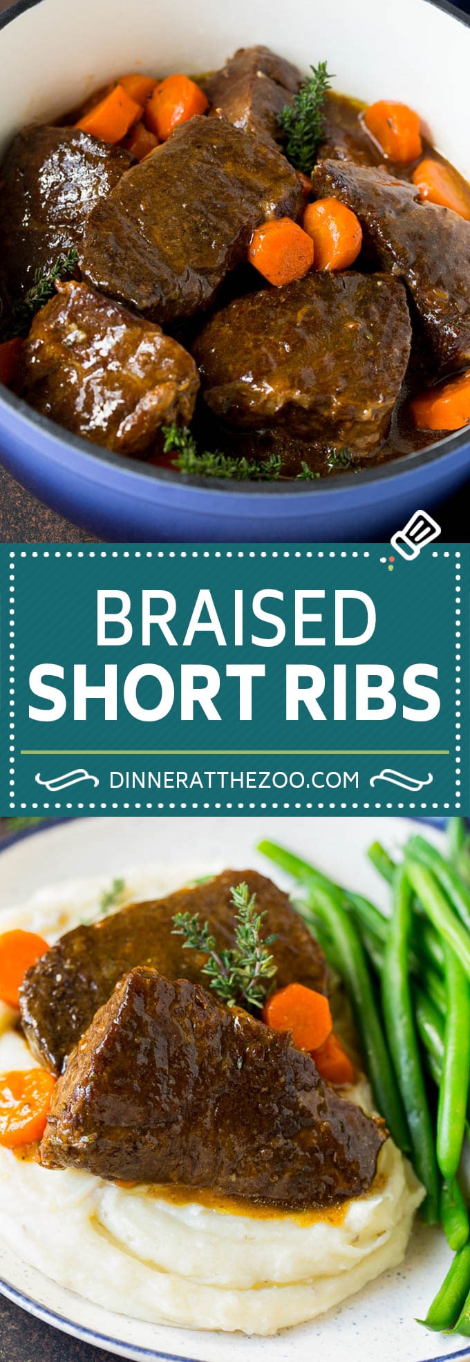 Braised Short Ribs Recipe #beef #dinner #edsug