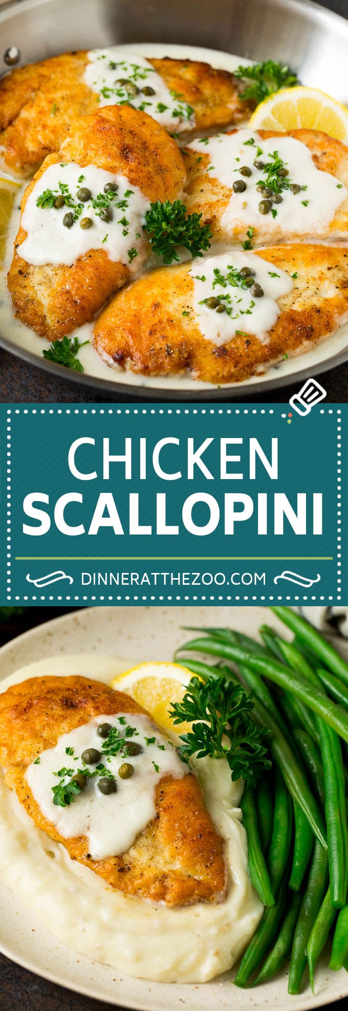Chicken Scallopini Recipe #chicken #chickenbreast #dinner #edsug