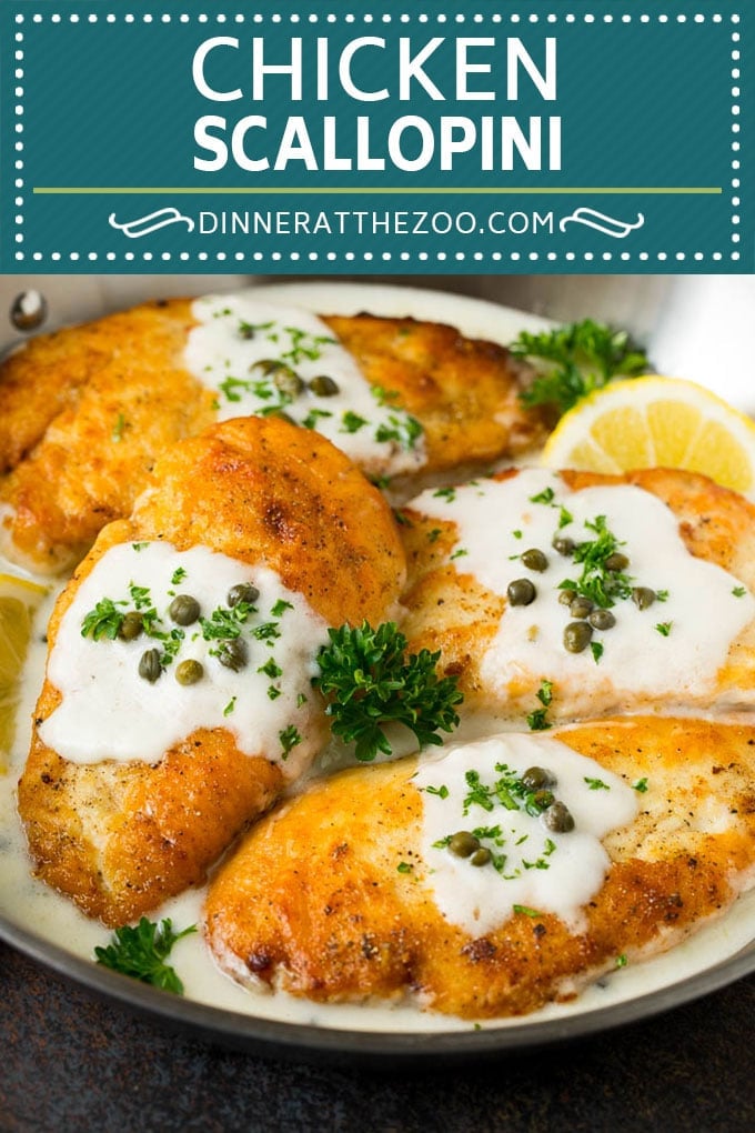 Chicken Scallopini Recipe #chicken #chickenbreast #dinner #edsug