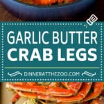 Crab Legs with Garlic Butter #crab #seafood #dinner #lowcarb #edsug