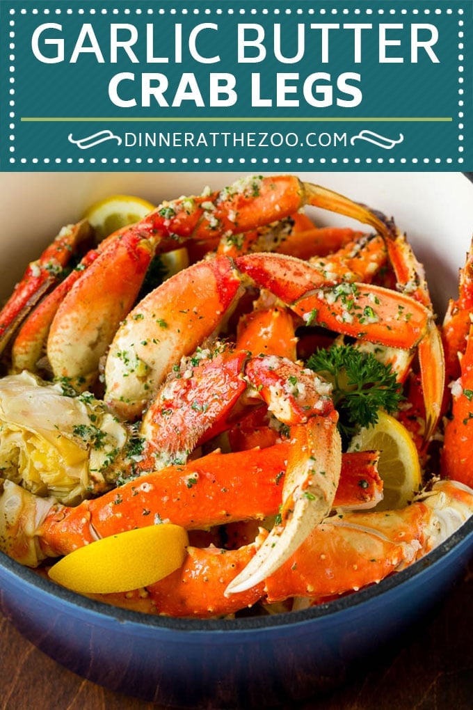 Crab Legs with Garlic Butter #crab #seafood #dinner #lowcarb #edsug
