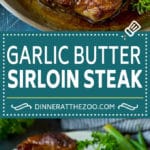 Sirloin Steak with Garlic Butter #steak #beef #dinner #edsug