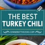 Turkey Chili Recipe #turkey #chili #dinner #edsug