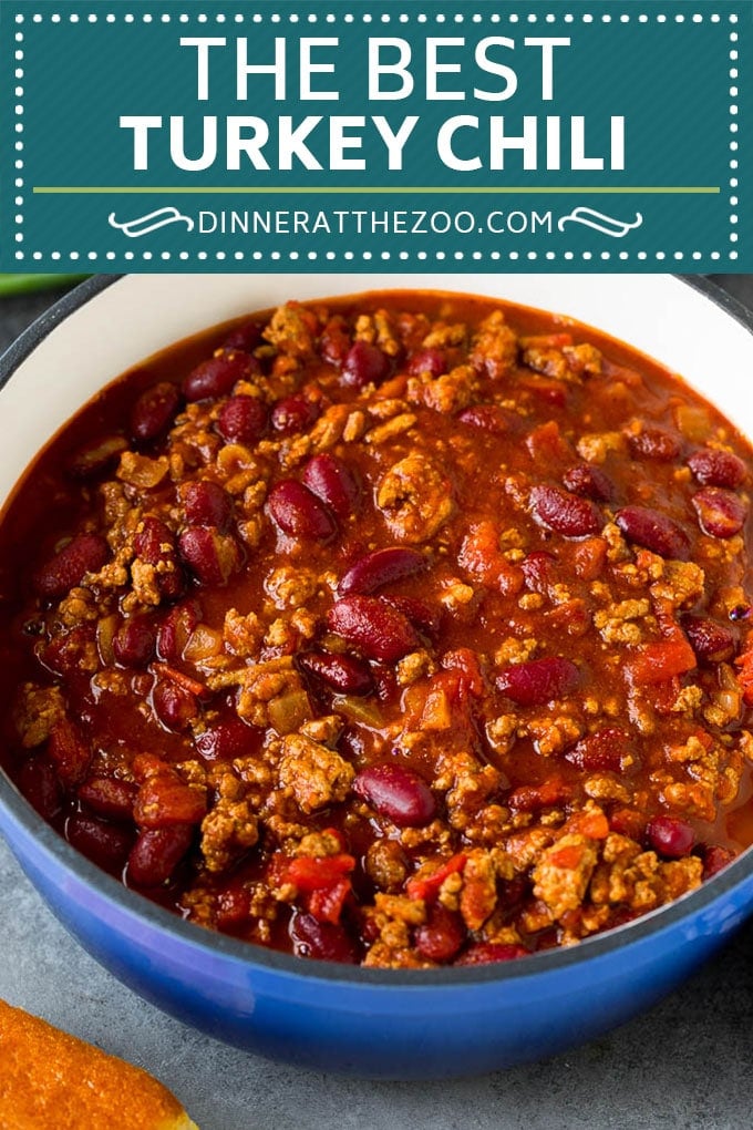 Turkey Chili Recipe #turkey #chili #dinner #edsug