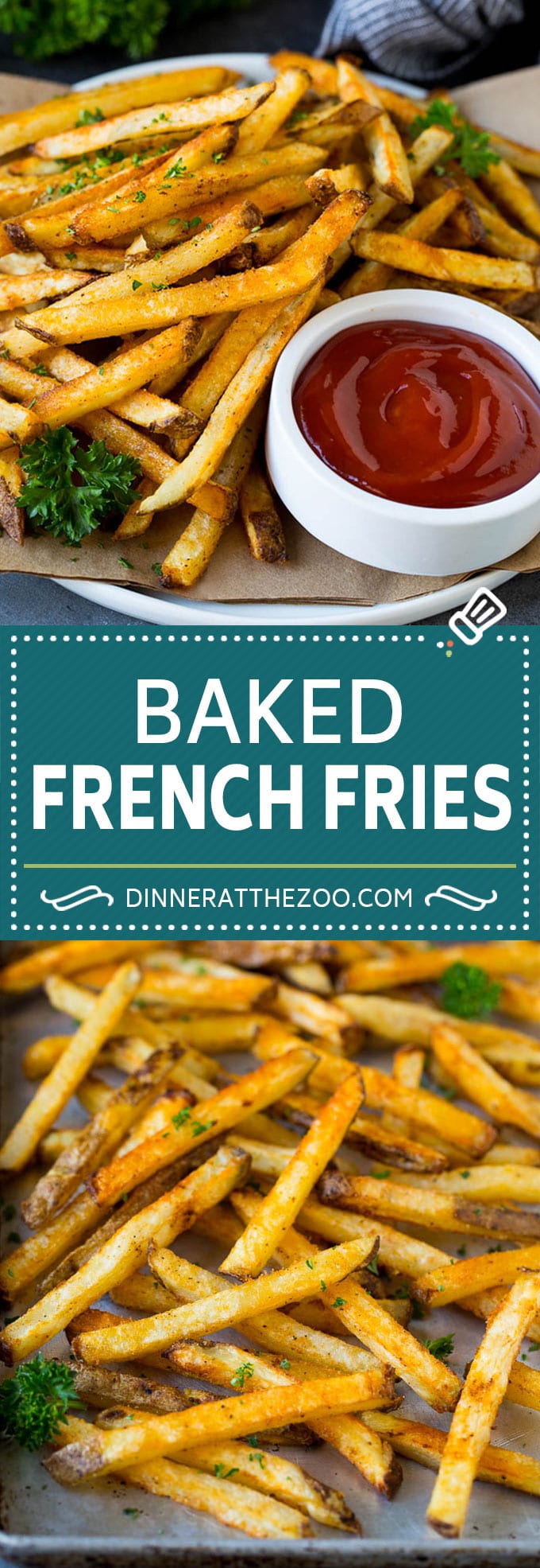 Baked French Fries Recipe #potatoes #fries #dinner #edsug