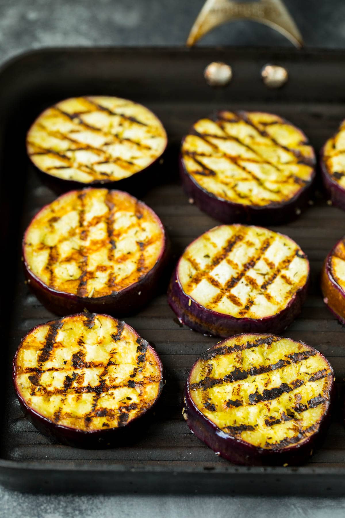 Slices cooked on a pan.