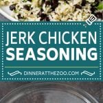 This homemade jerk seasoning is a blend of herbs and spices that creates a complex and bold flavor.