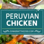 This Peruvian chicken is a whole chicken marinated in a zesty variety of herbs and spices, then roasted to golden brown perfection.