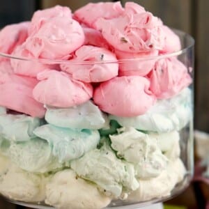 An image of an easy, no fail, Jello divinity dessert.