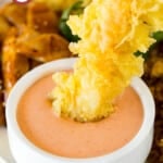 This yum yum sauce is a creamy, savory and sweet condiment that is a classic staple at Japanese style hibachi restaurants.