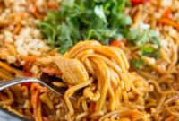 Sizzling Thai Chicken Noodles