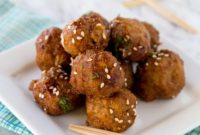 Sweet and Sticky Garlic Meatballs