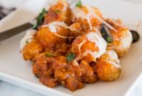Cheesy Pizza Tater Tot Bake