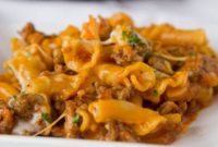 Homestyle Ground Beef and Noodle Casserole